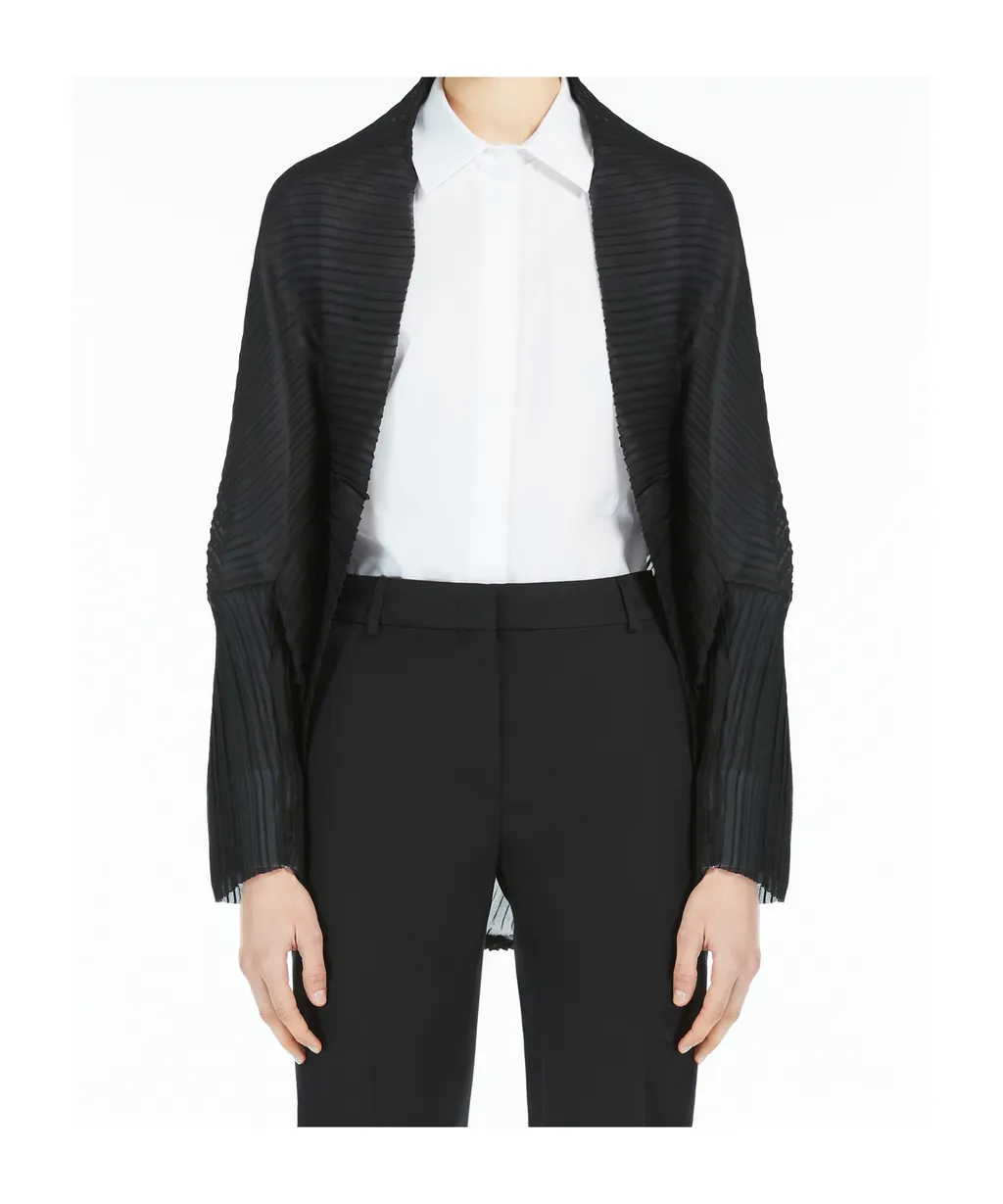 Pleated Fabric Shrug