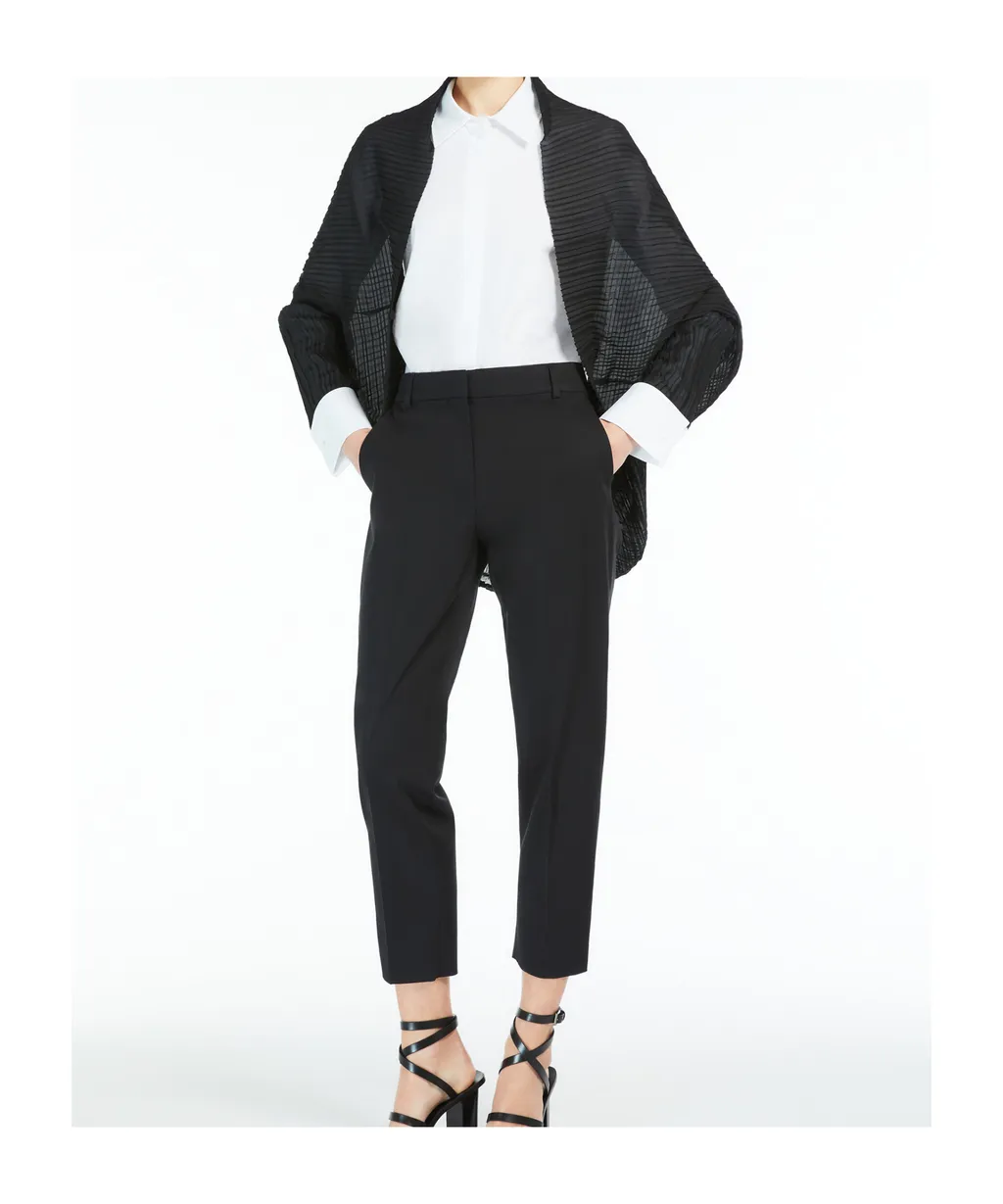 Pleated Fabric Shrug