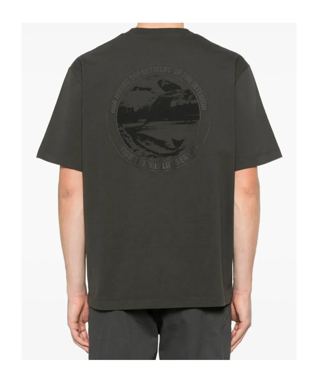 Roa Service Graphic Printed Crewneck T-Shirt
