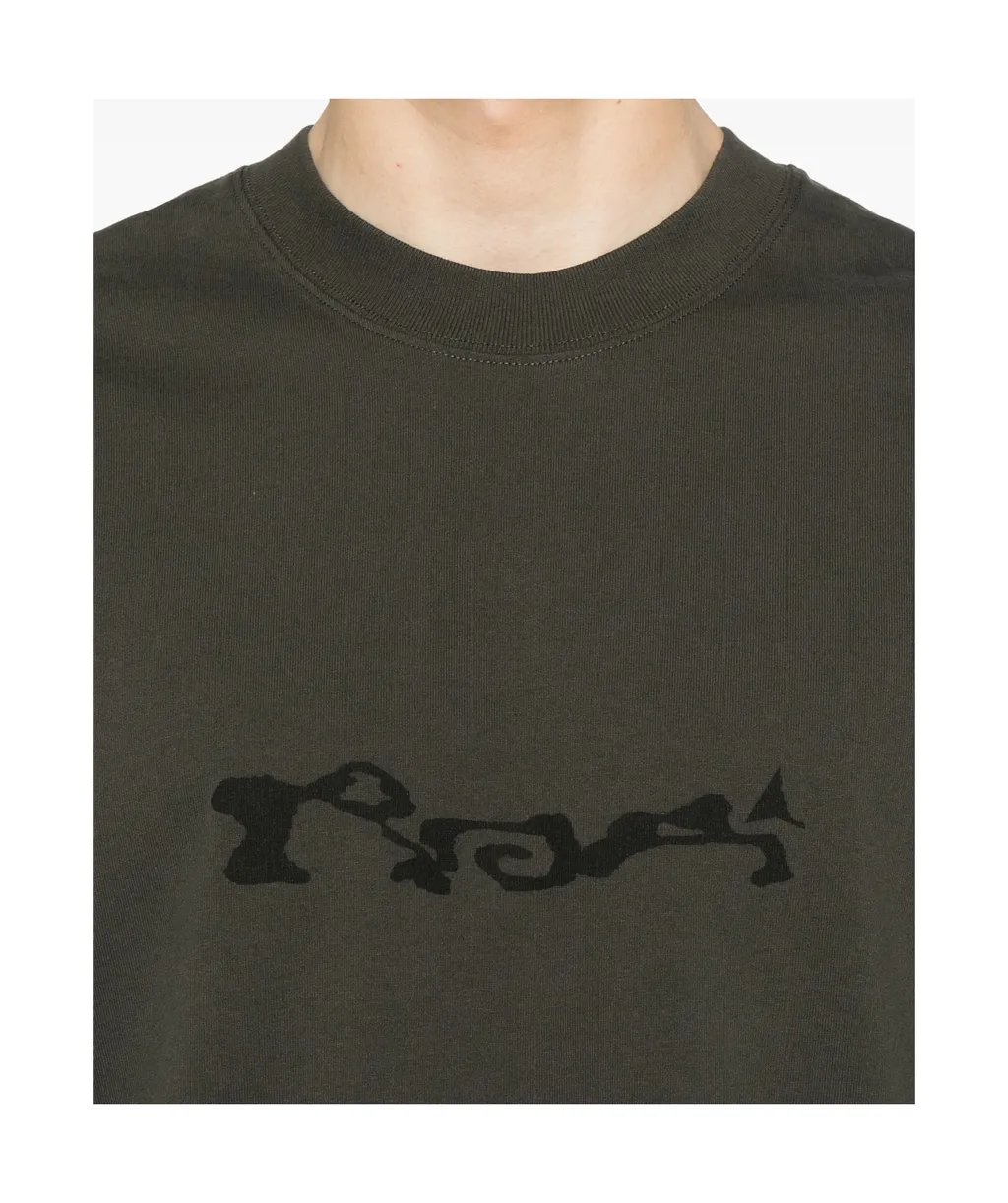 Roa Service Graphic Printed Crewneck T-Shirt