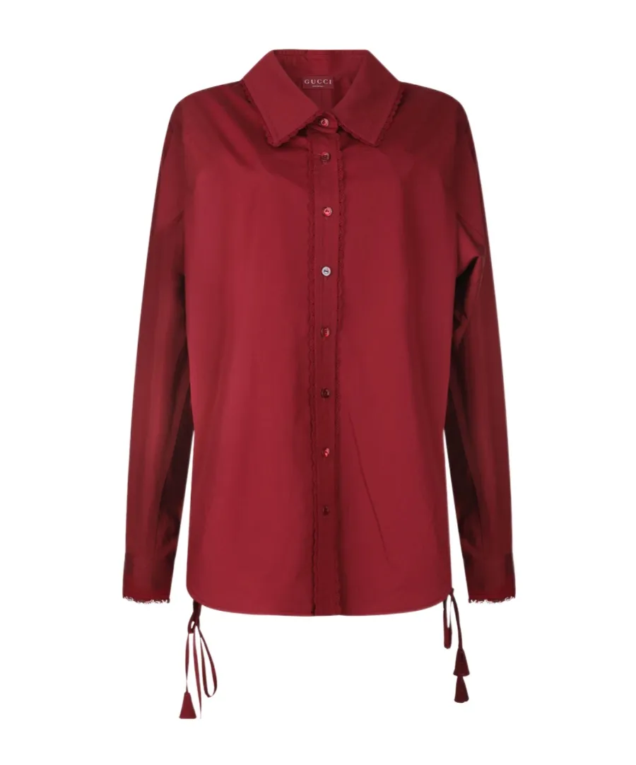 Gucci Long Sleeved Drawstring Shirt
