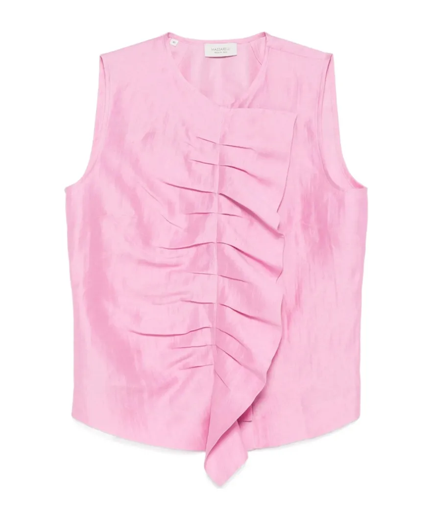 Pleated Vest