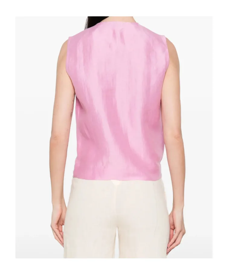 Pleated Vest