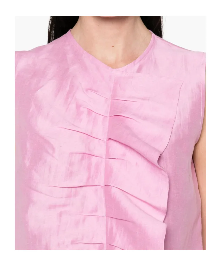 Pleated Vest