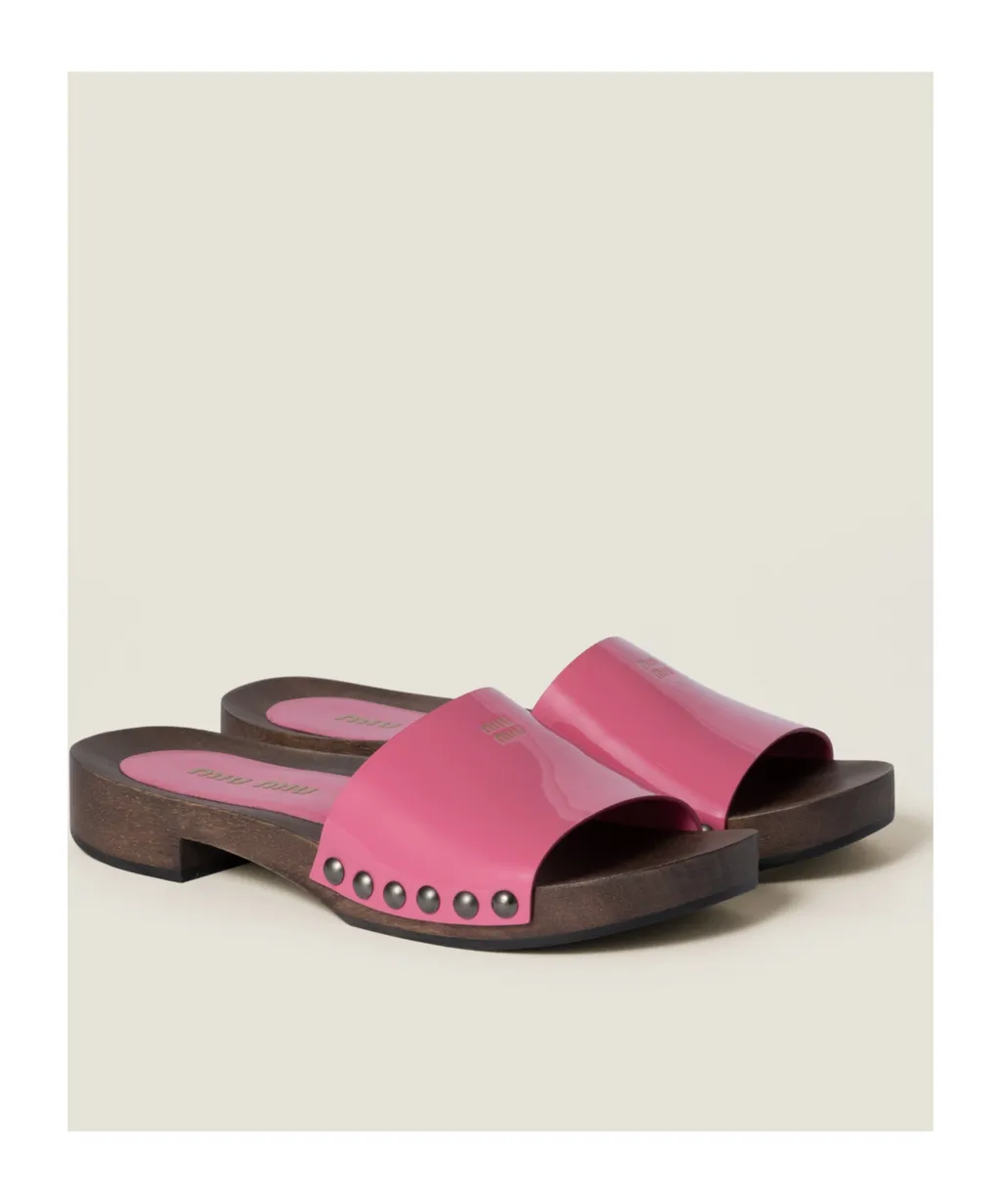 Patent Leather Clogs