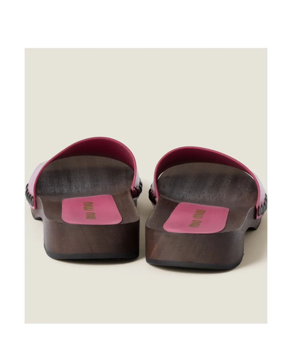 Patent Leather Clogs