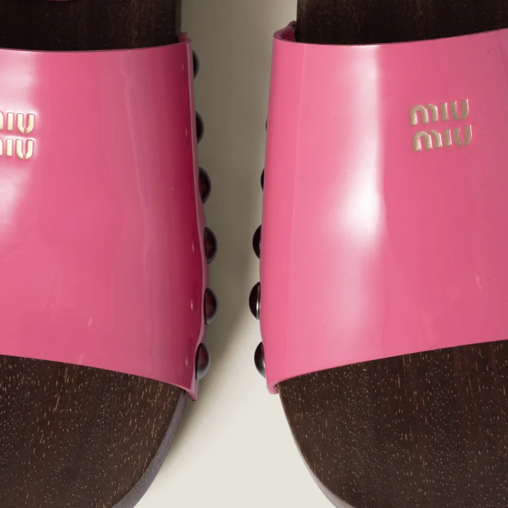 Patent Leather Clogs