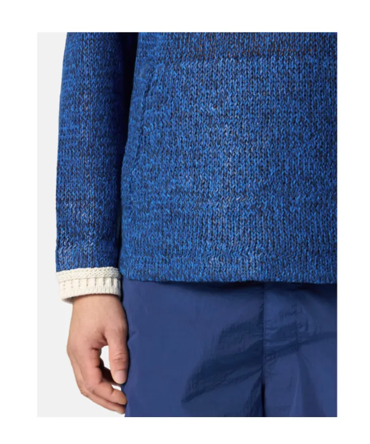 Stone Island Rubberised Effect Oversized-Fit Half-Zipper Jumper