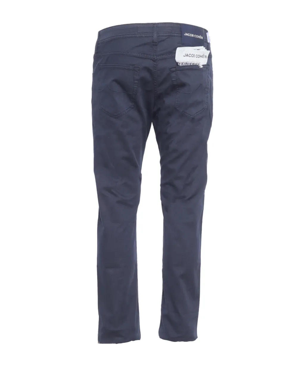 Jacob Cohen Nick Logo Patch Straight-Leg Trousers