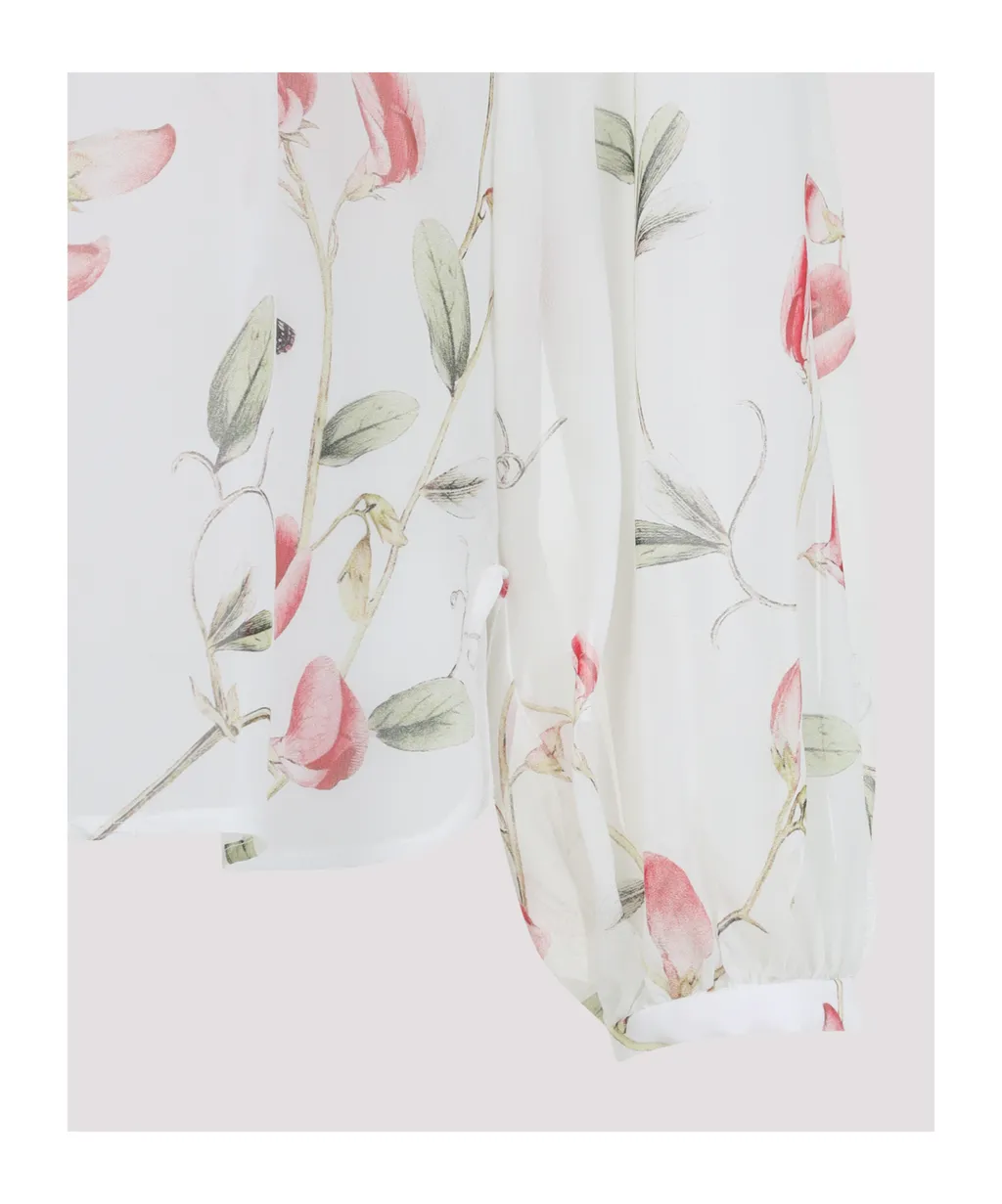 Floral-Print Blouse