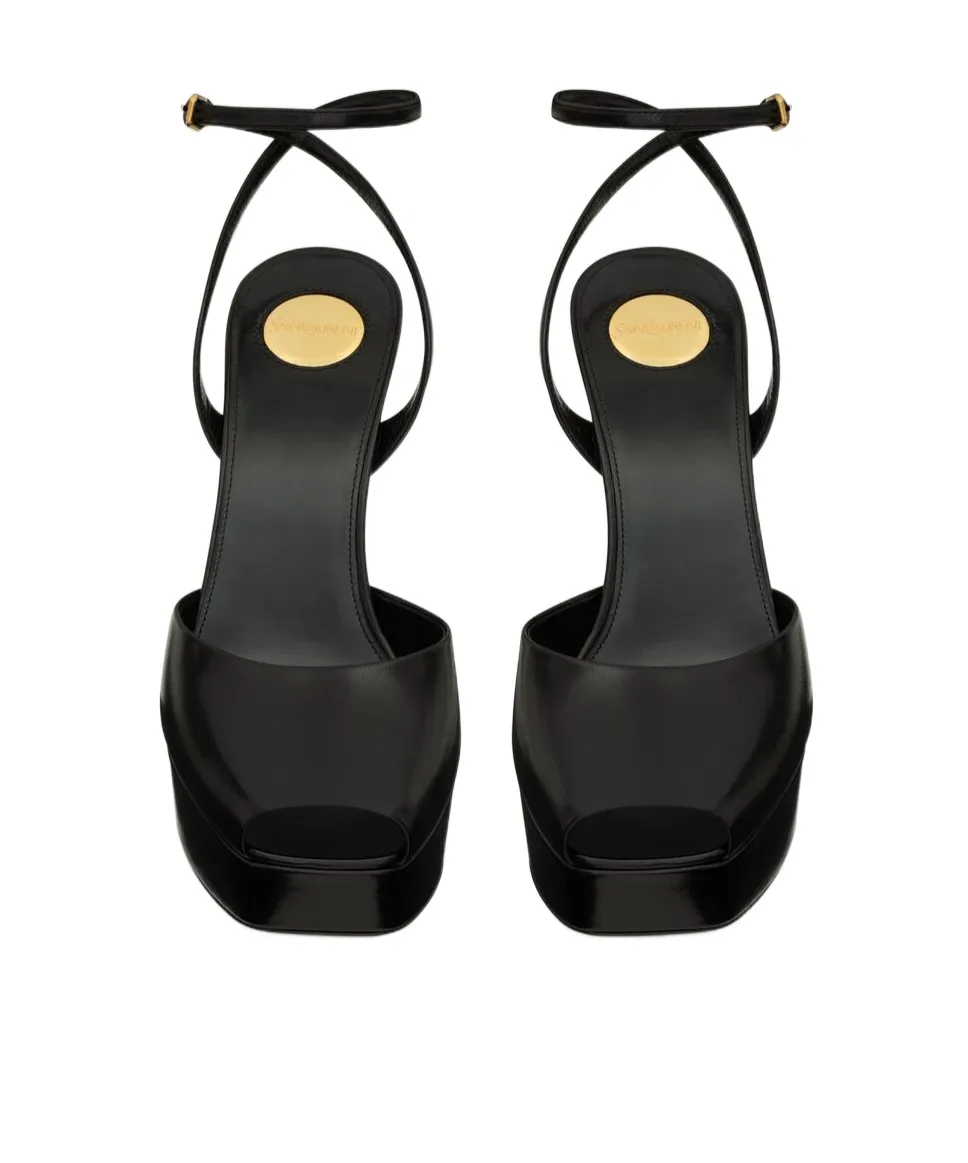 La Scandale Platform Sandals In Smooth Leather