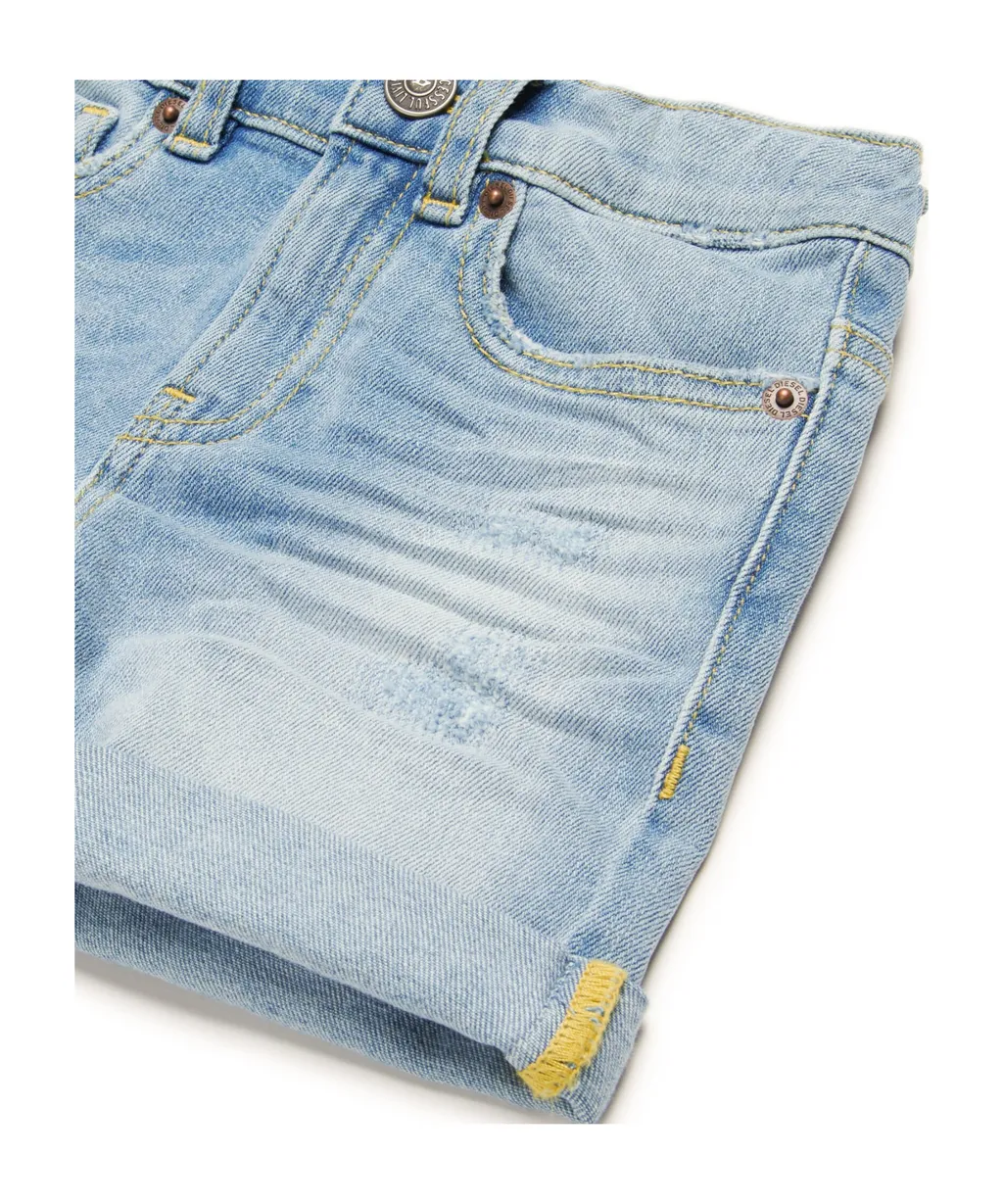 Diesel Kids Pgallyb Denim Shorts