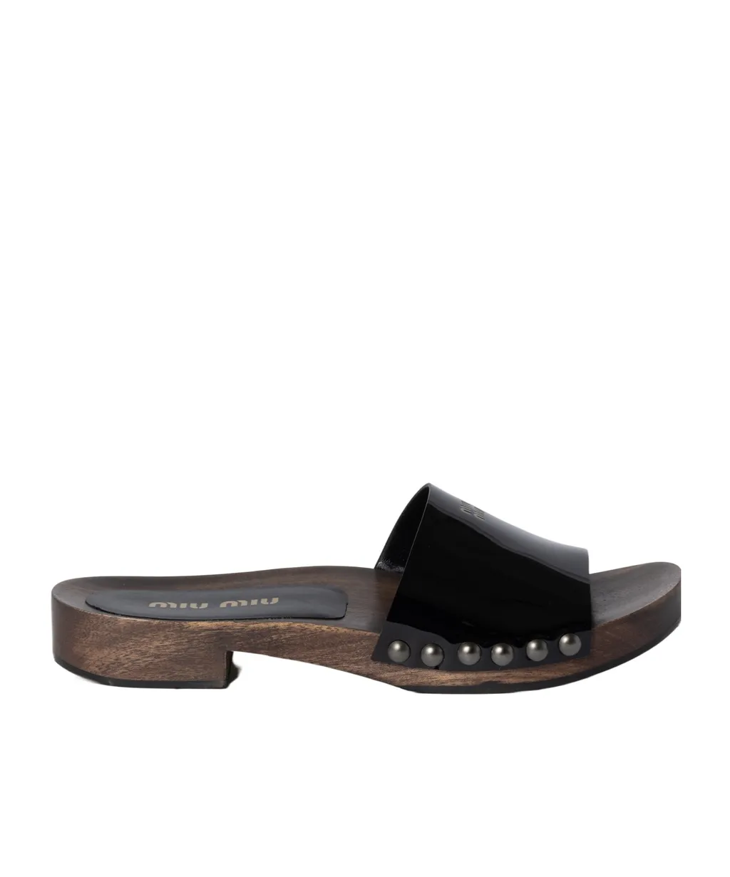 Patent Leather Clogs