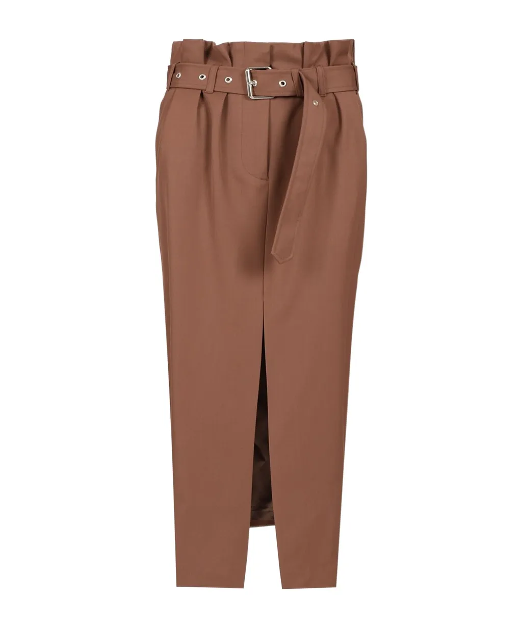 Dries Van Noten Seaches Belted Midi Skirt