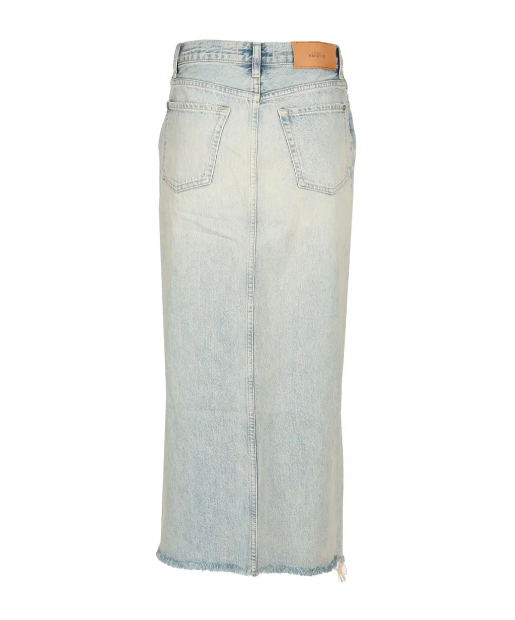 Mid Skirt Peaches With Destroyed Hem