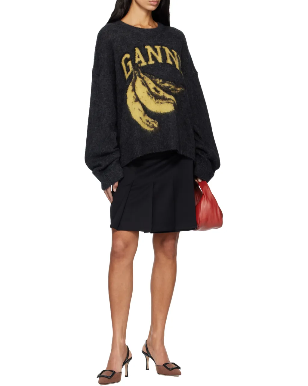 Ganni Banana Graphic Jumper