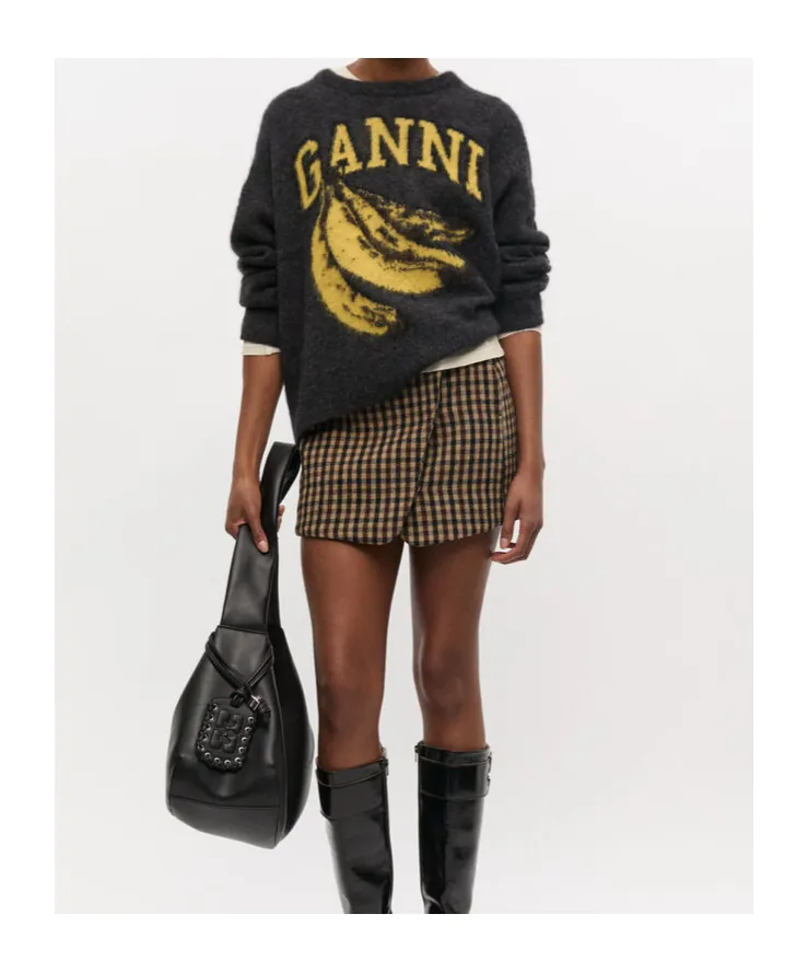 Ganni Banana Graphic Jumper
