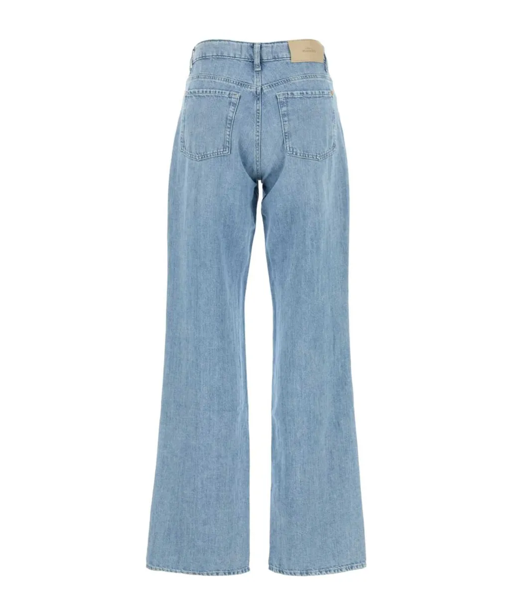 Flared Denim Trousers