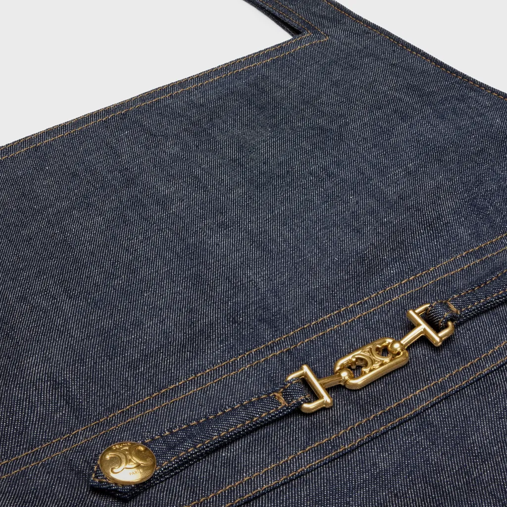 Empire Mini Dress In Raw Wash Denim