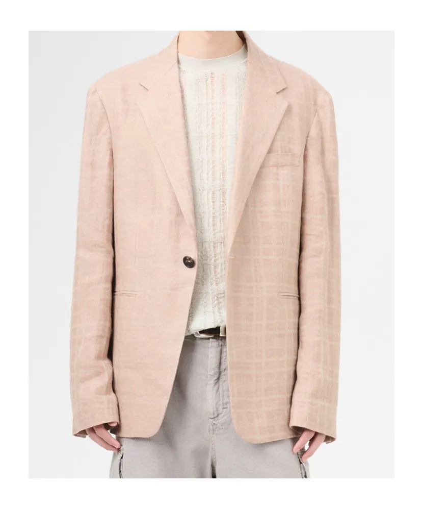 Our Legacy Unconstructed Shinjuku Hammock Checked Blazer