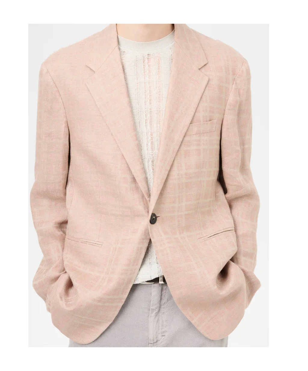 Our Legacy Unconstructed Shinjuku Hammock Checked Blazer