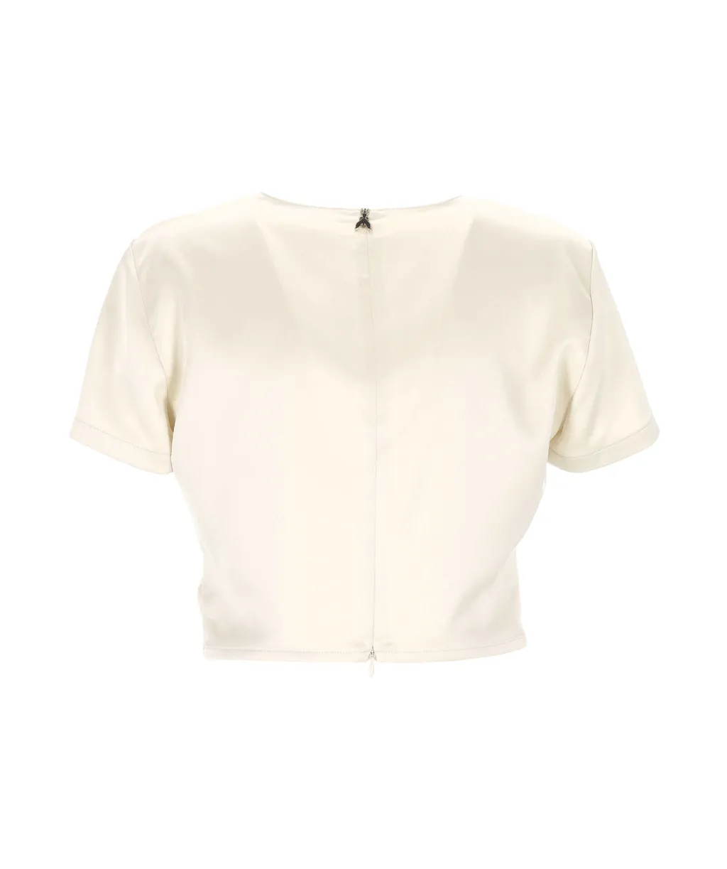 Patrizia Pepe V-Neck Twist Top