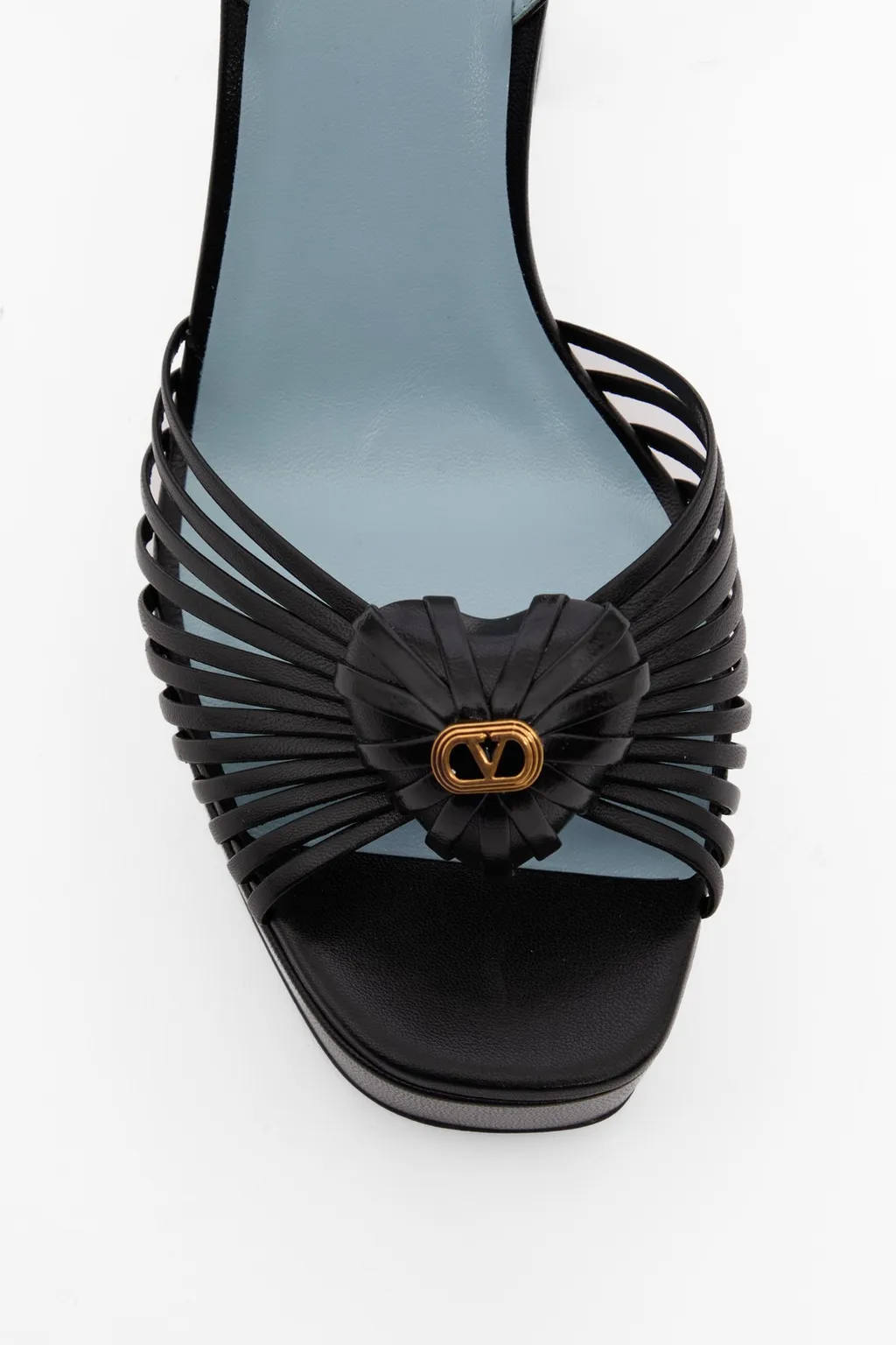Valentino Vlogo Signature Block Heel Platform Sandals