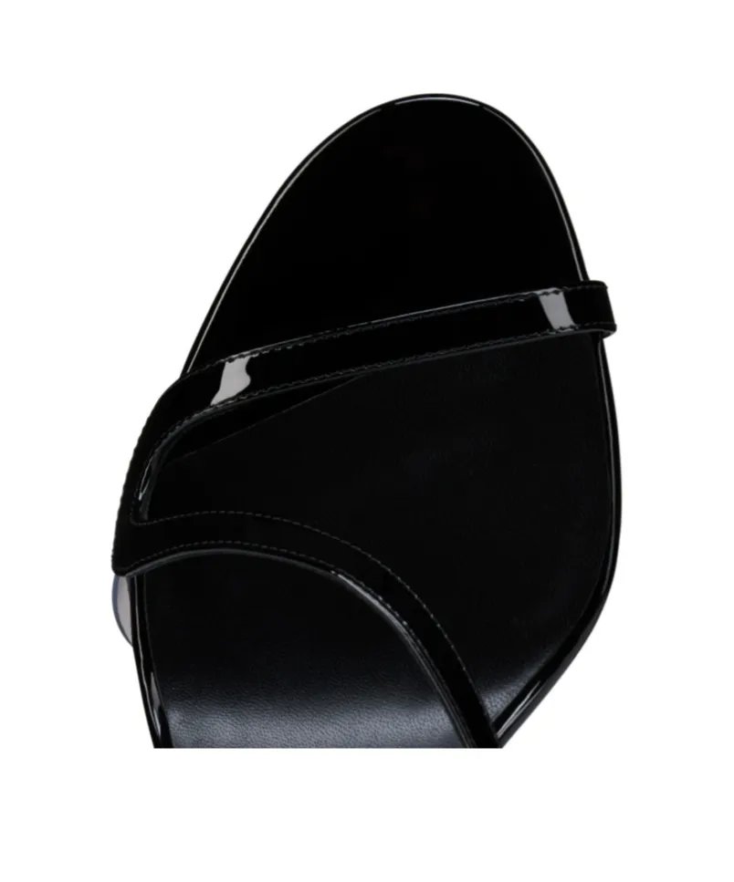 80Mm Rosa Z Slingback Leather Sandals