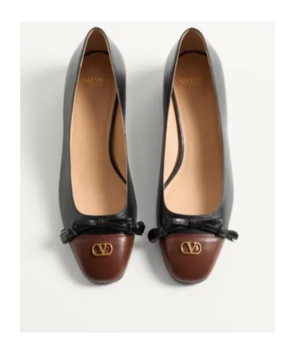 Valentino Vlogo Signature Tassel Embellished Slip-On Ballet Flats