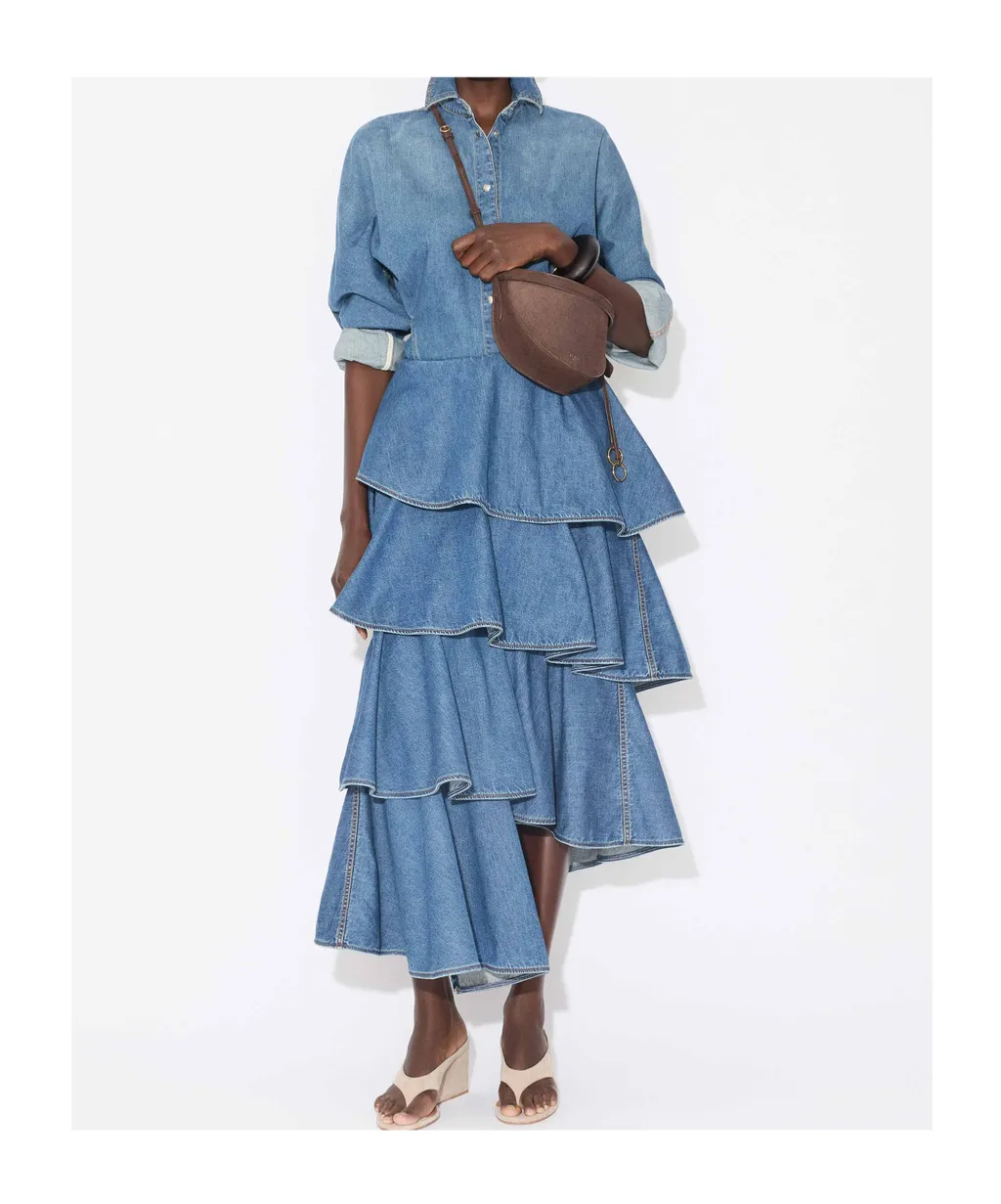 Alaa Round Denim Shirt