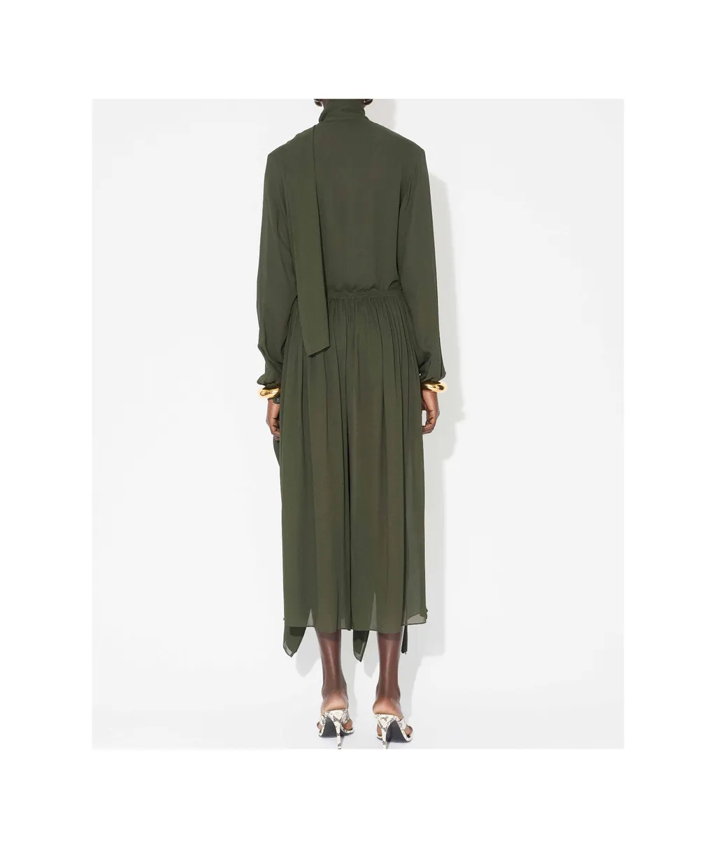 AlaÏA Georgette Scarf Blouse