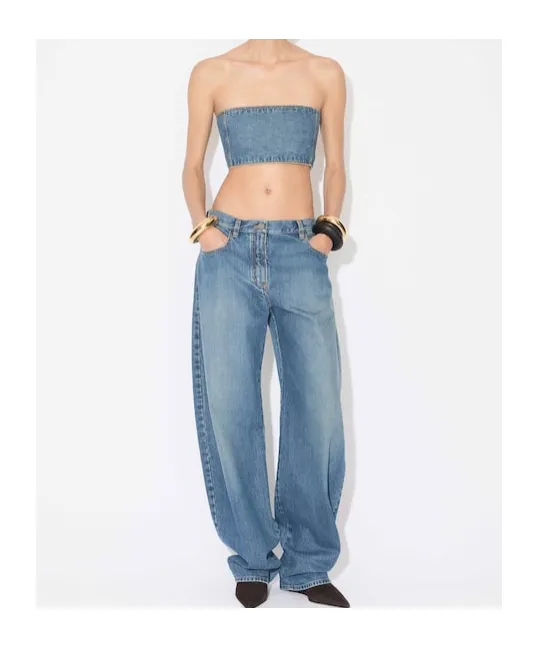 Alaa Low Waist Round Jeans