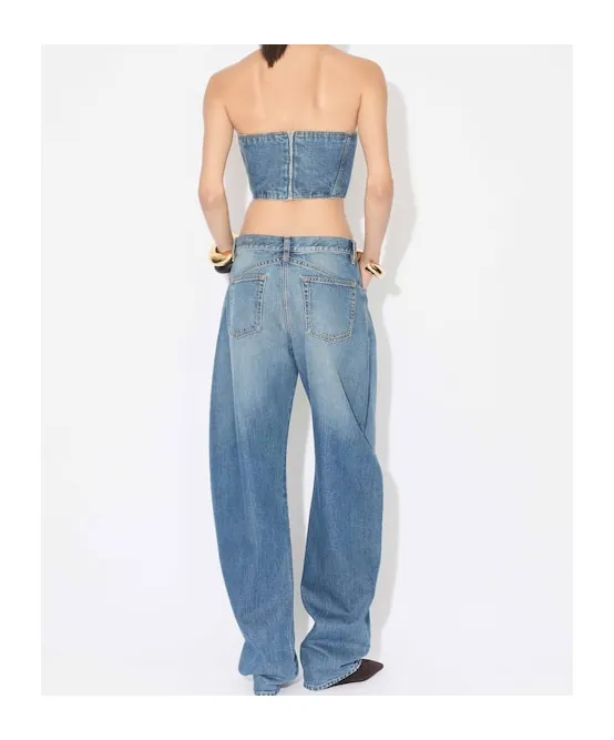 Alaa Low Waist Round Jeans