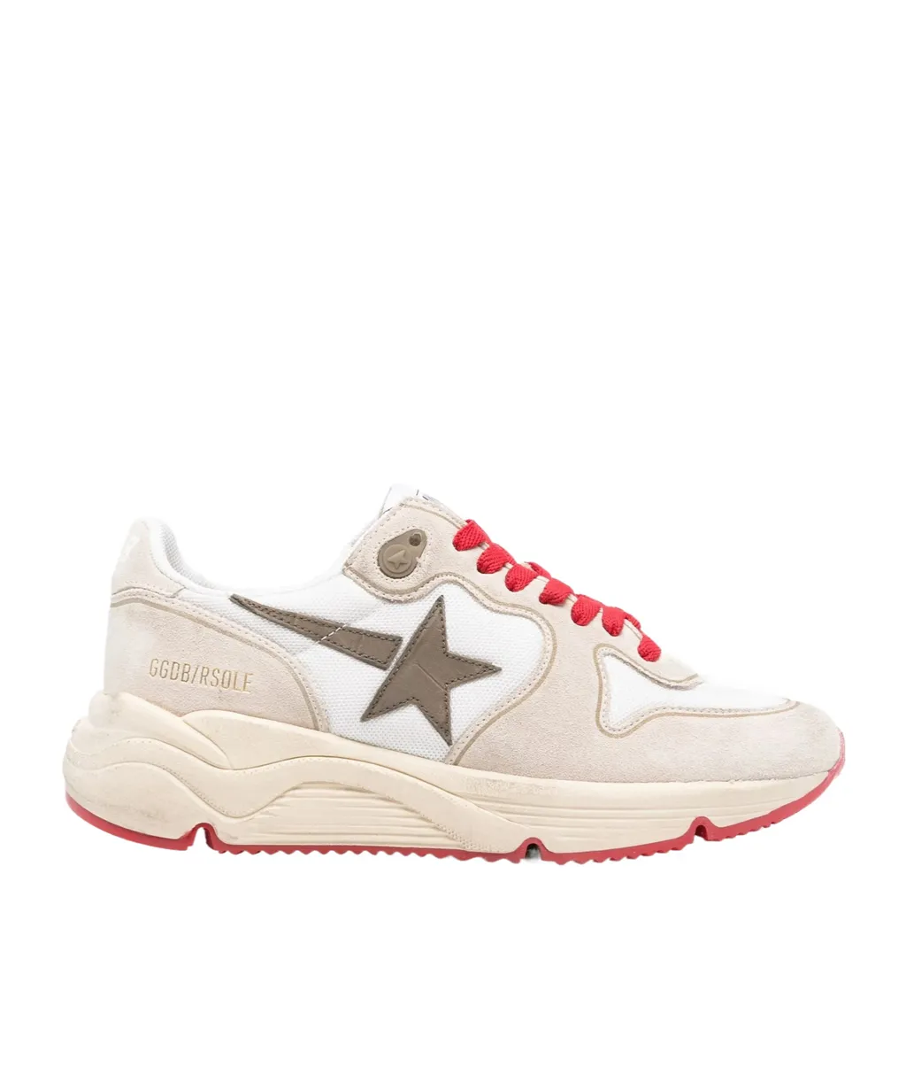 Star-Detail Lace-Up Sneakers