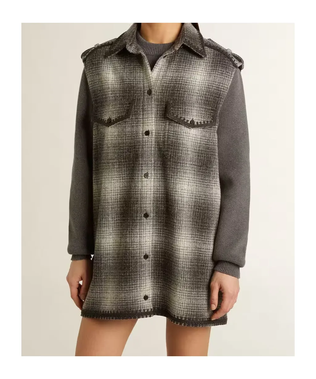 Golden Goose Deluxe Brand Checked Shirt Dress