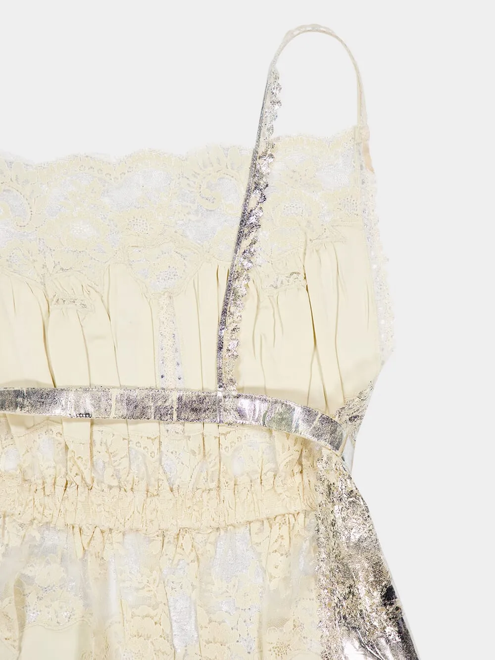 Rabanne Lace Detailed Strapped Top