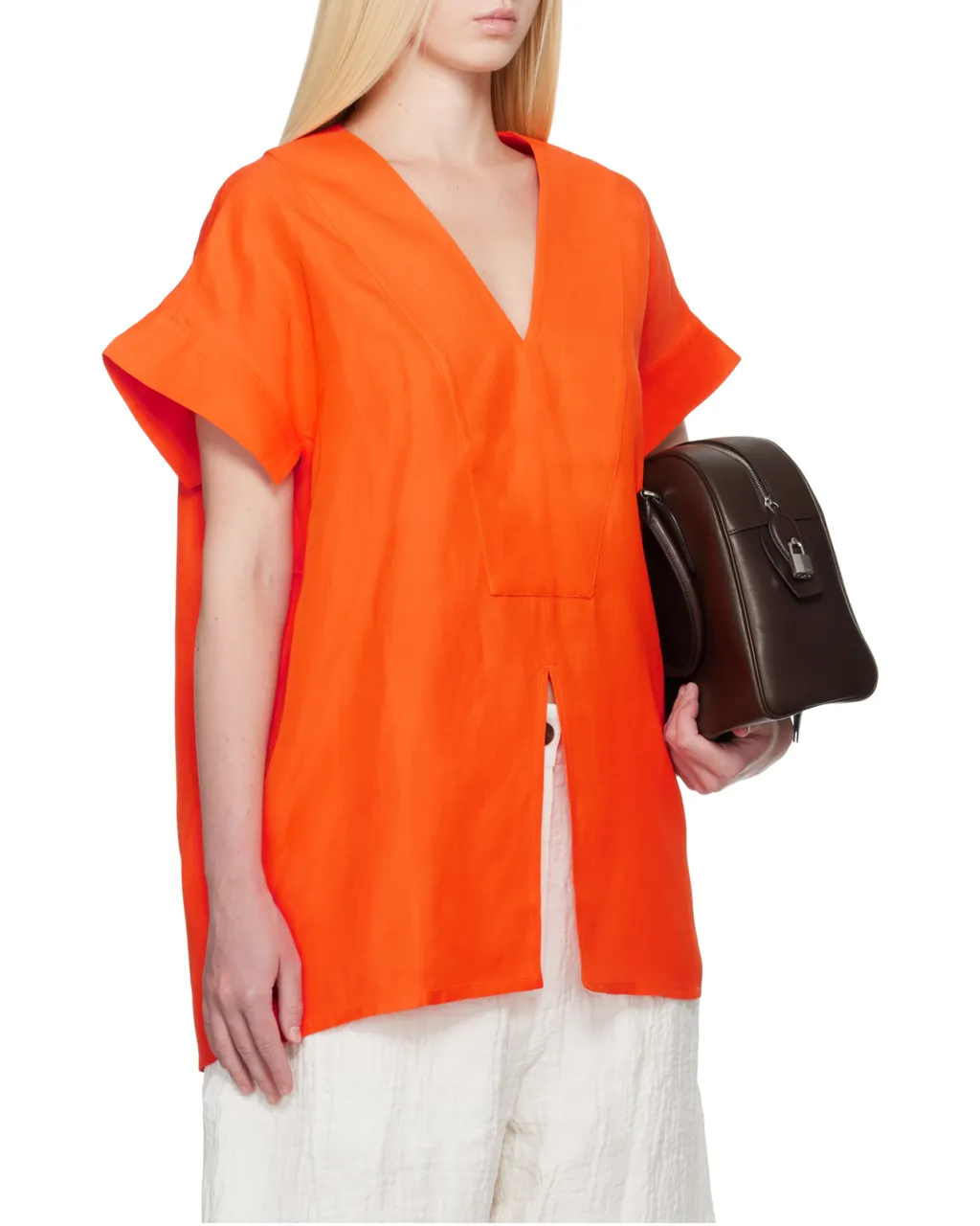 Studio Nicholson V-Neck Short-Sleeved Top