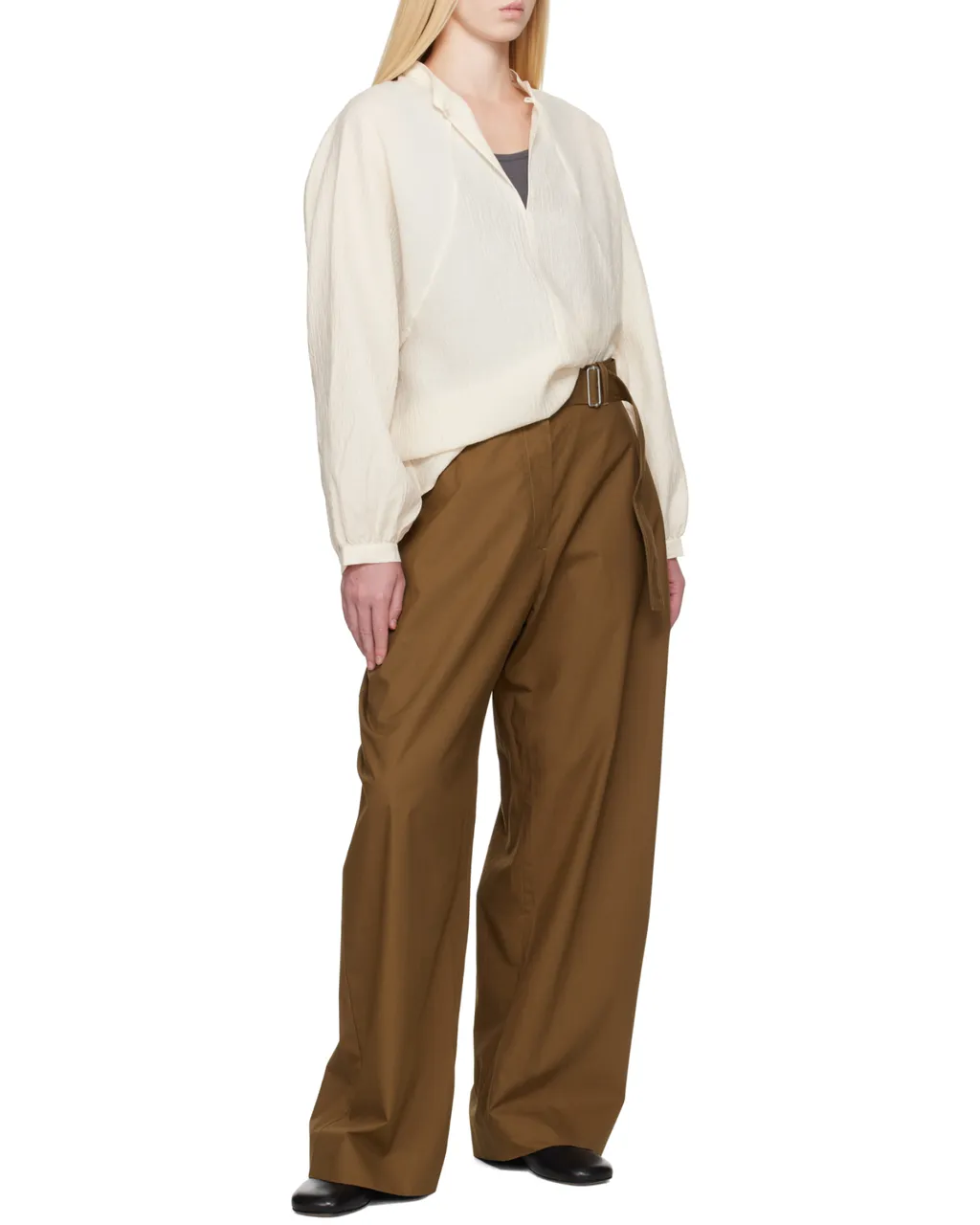 Studio Nicholson Long-Sleeved Straight Hem Top