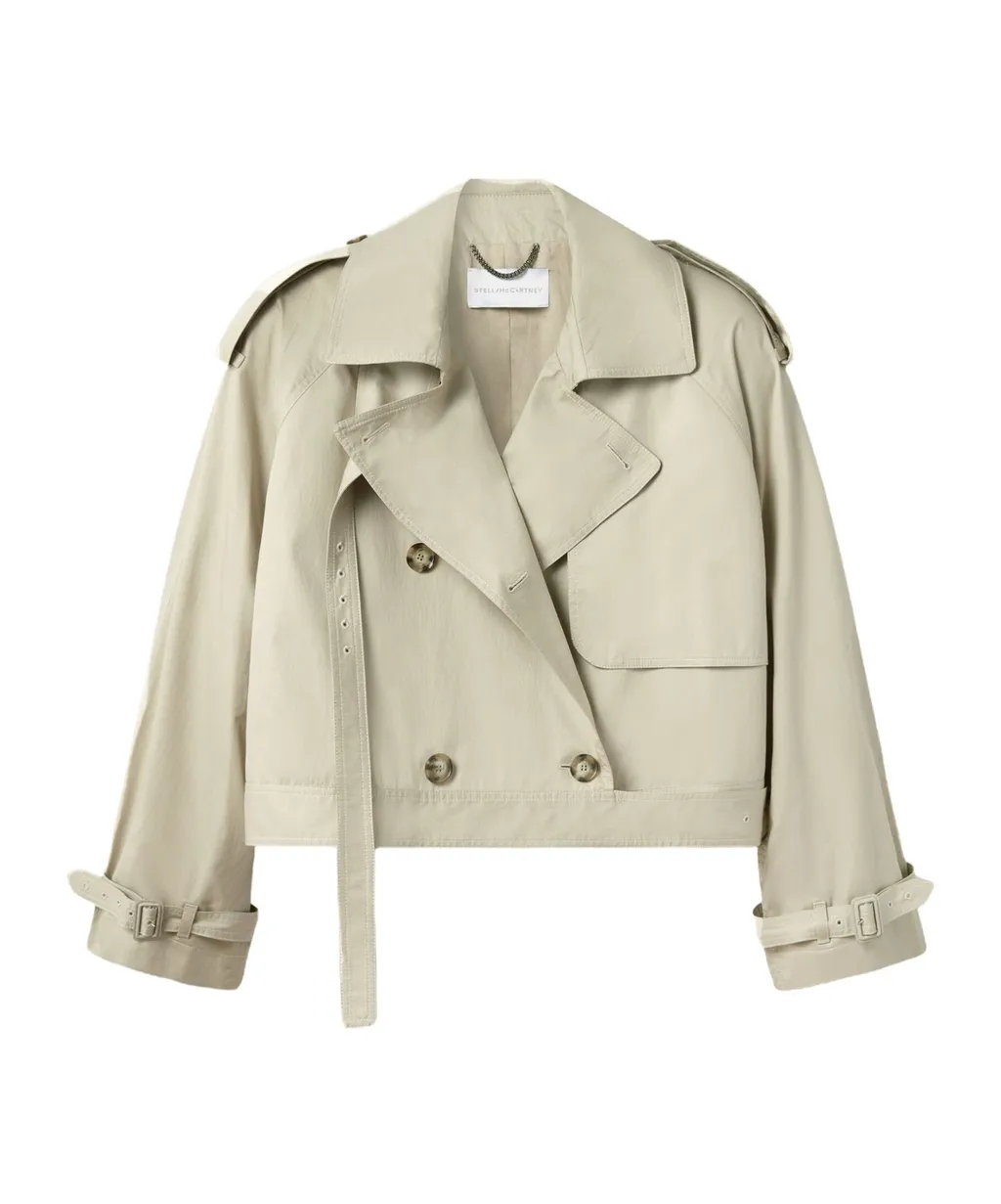 Stella Mccartney Cropped Belt Detail Trench Jacket