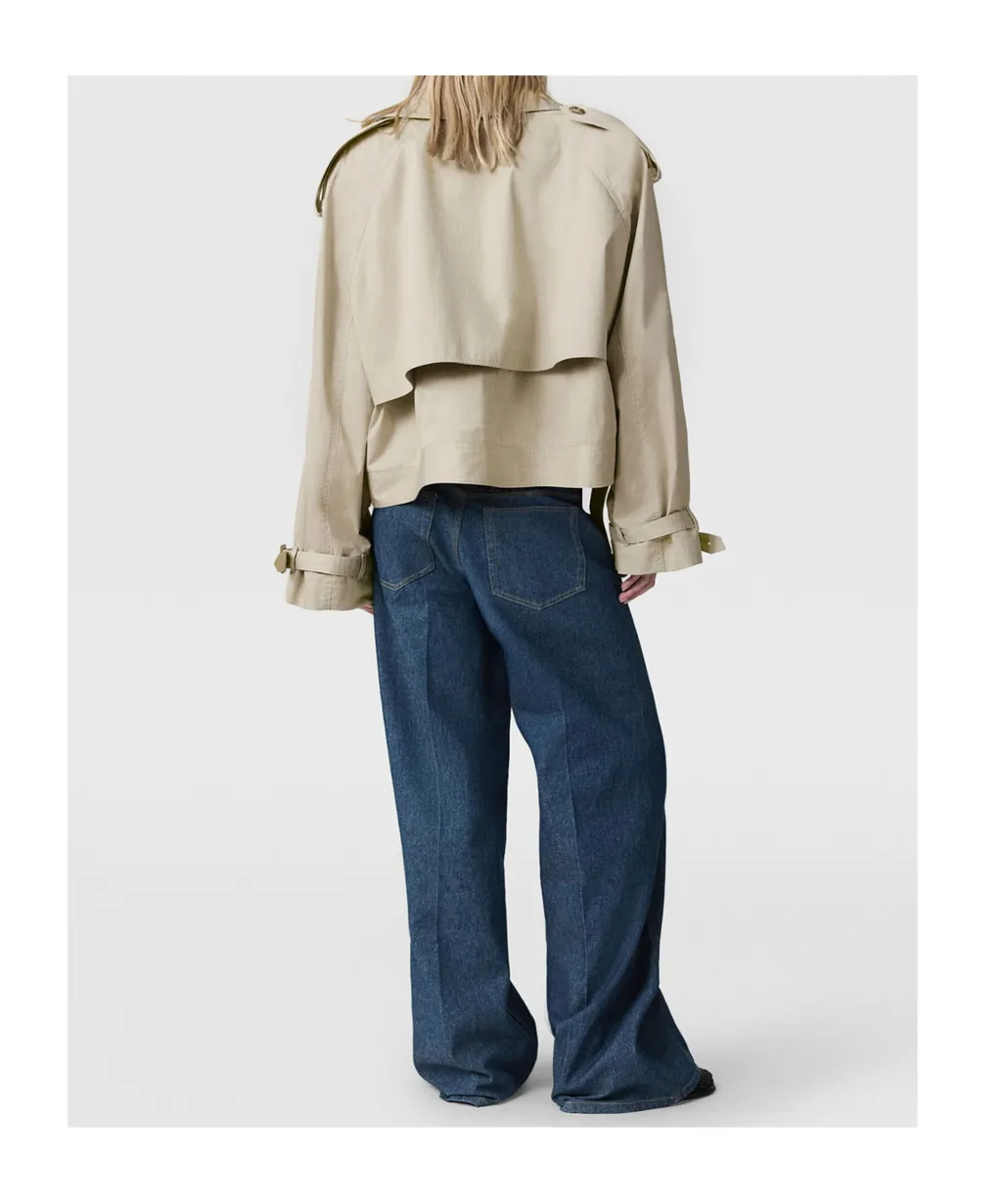 Stella Mccartney Cropped Belt Detail Trench Jacket
