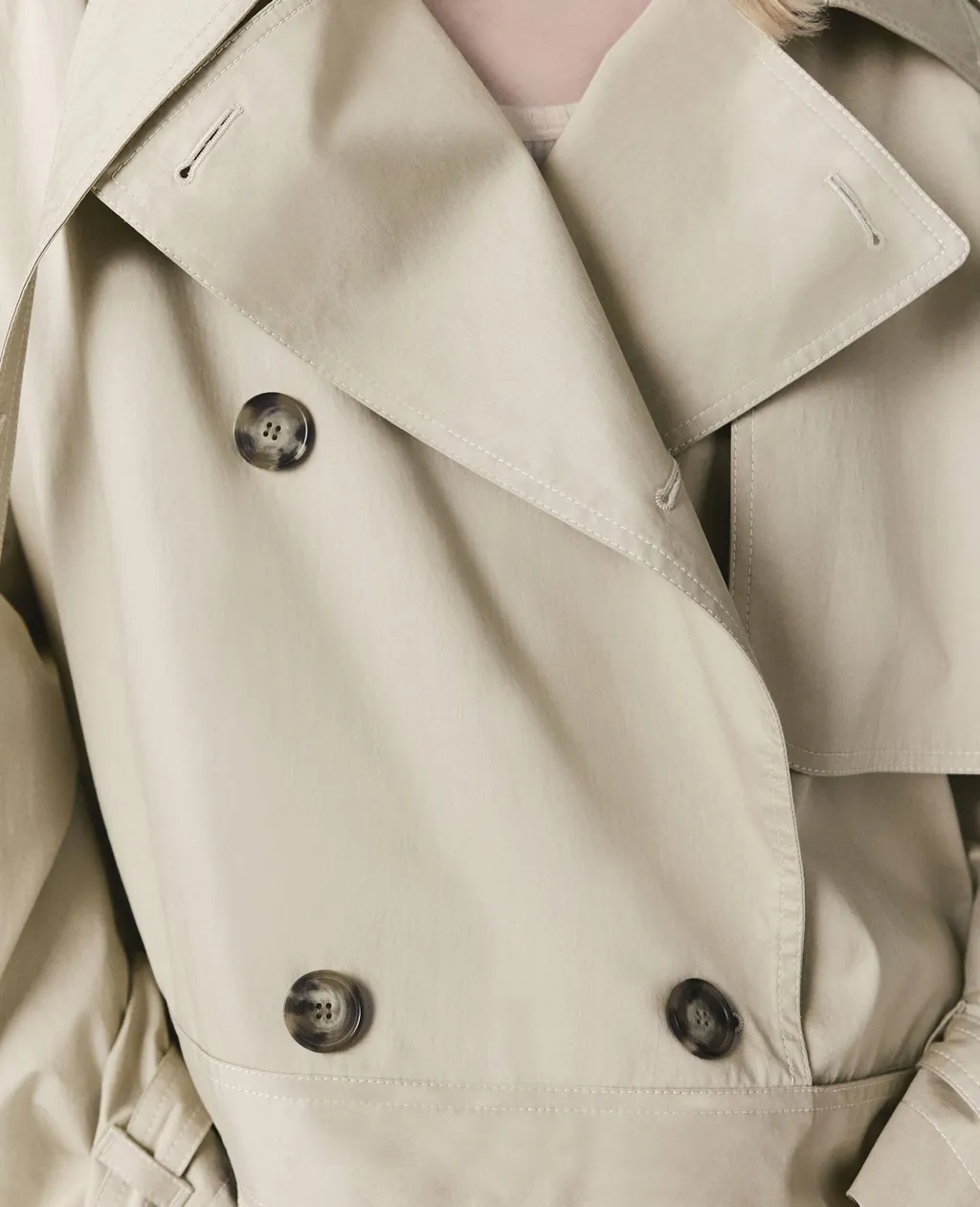 Stella Mccartney Cropped Belt Detail Trench Jacket