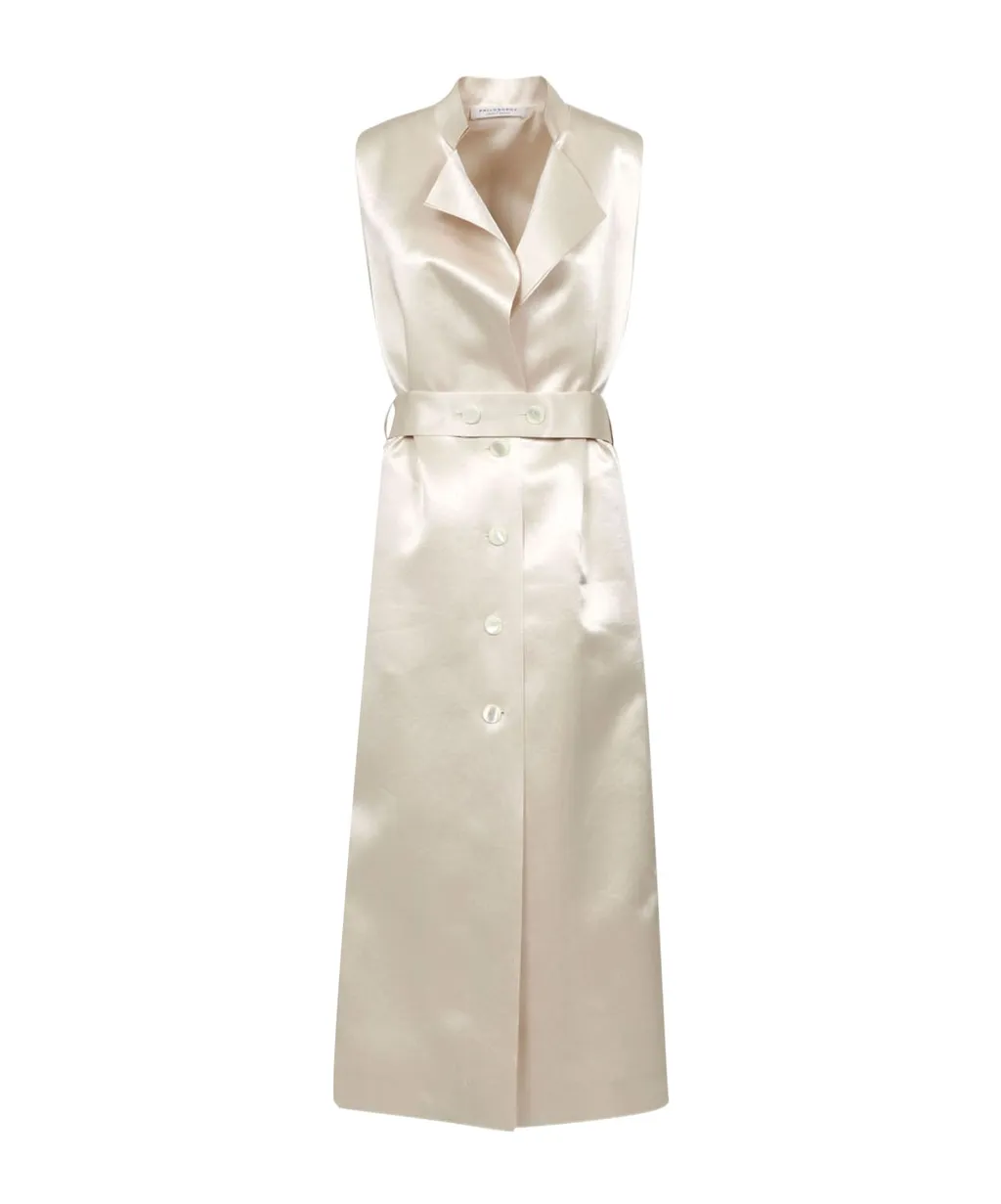 Sleeveless Long Casual Jacket