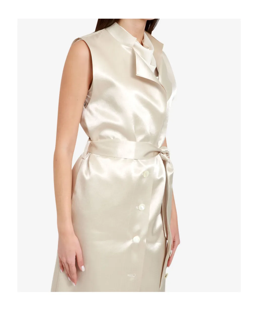 Sleeveless Long Casual Jacket