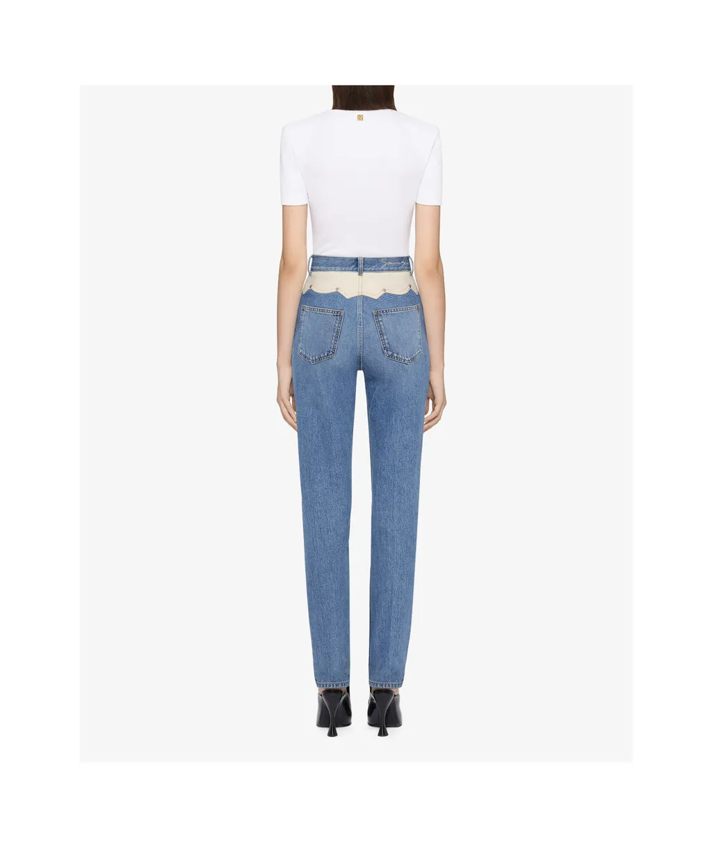 Slim Fit Jeans In Denim With Yoke