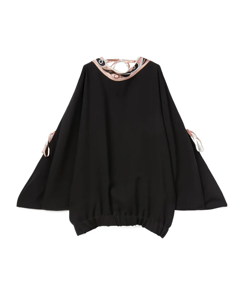 Pucci Pattern-Printed Cape Blouse