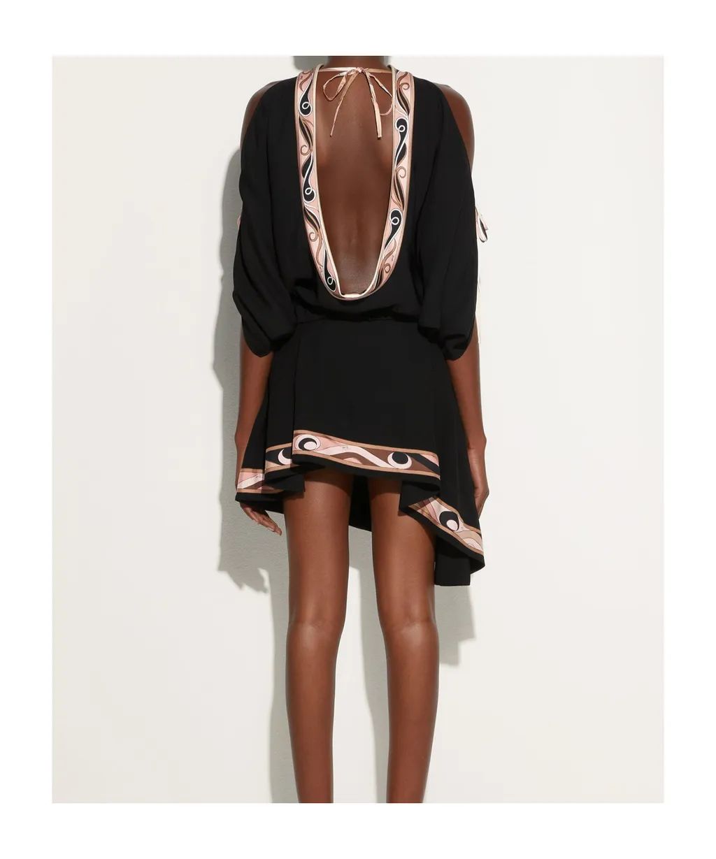 Pucci Pattern-Printed Cape Blouse
