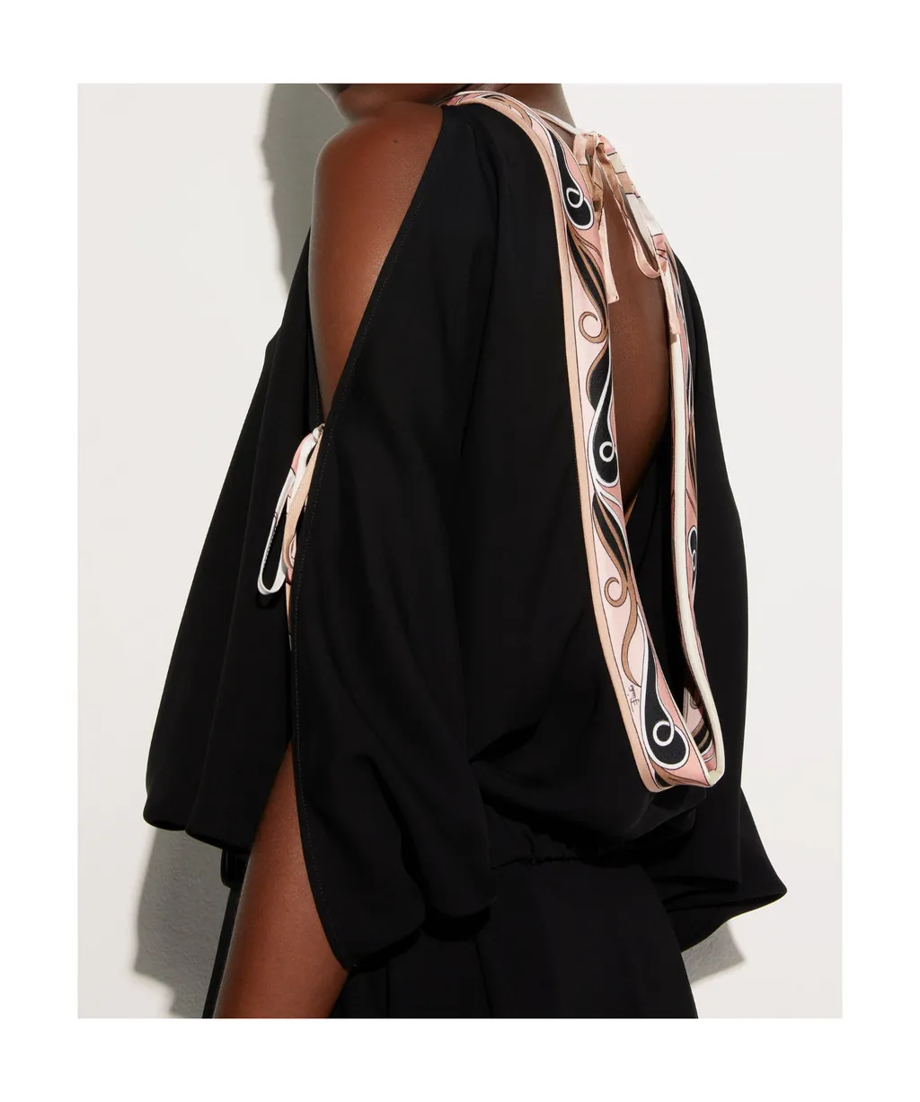 Pucci Pattern-Printed Cape Blouse