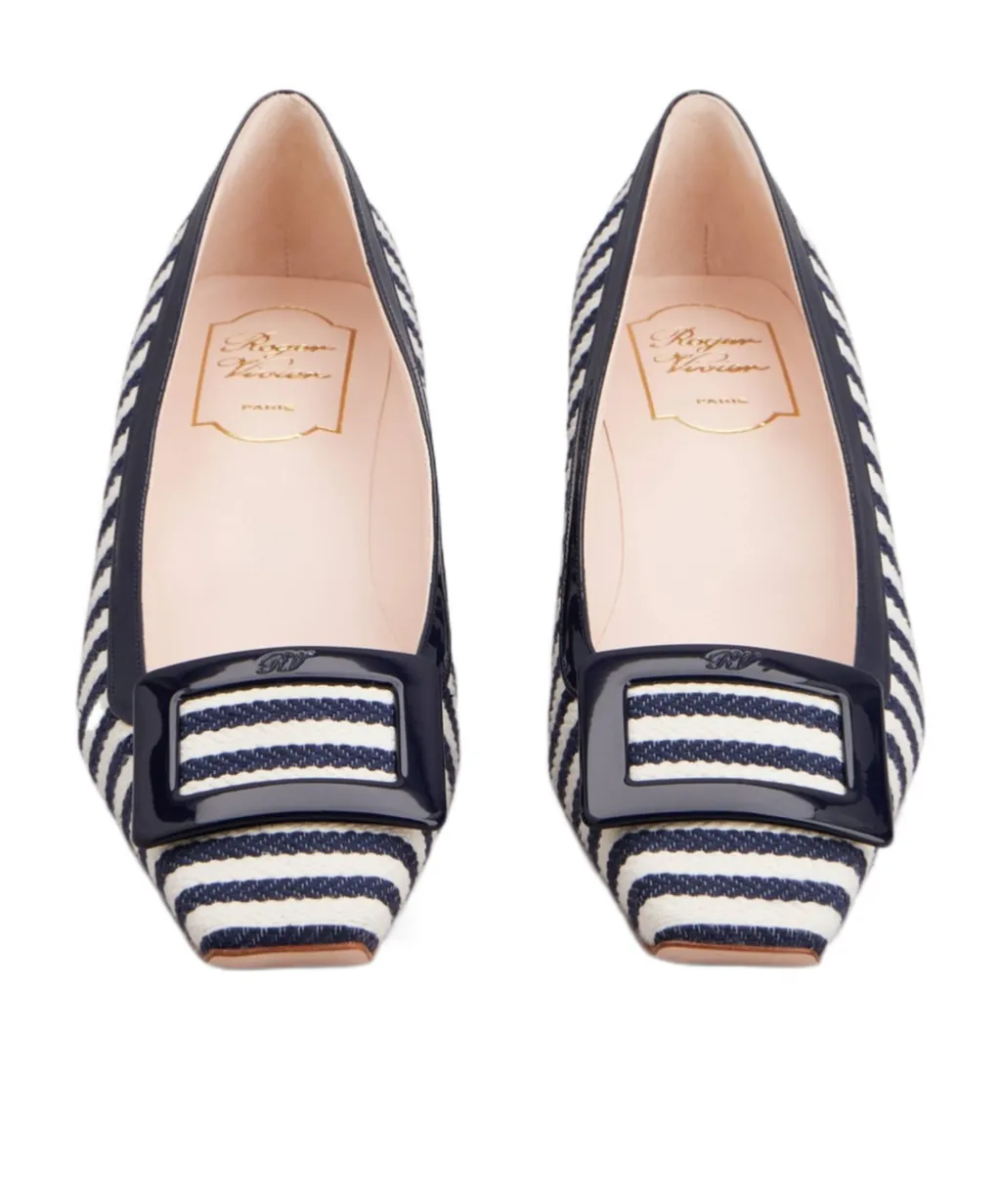 Belle Vivier Pumps In Canvas