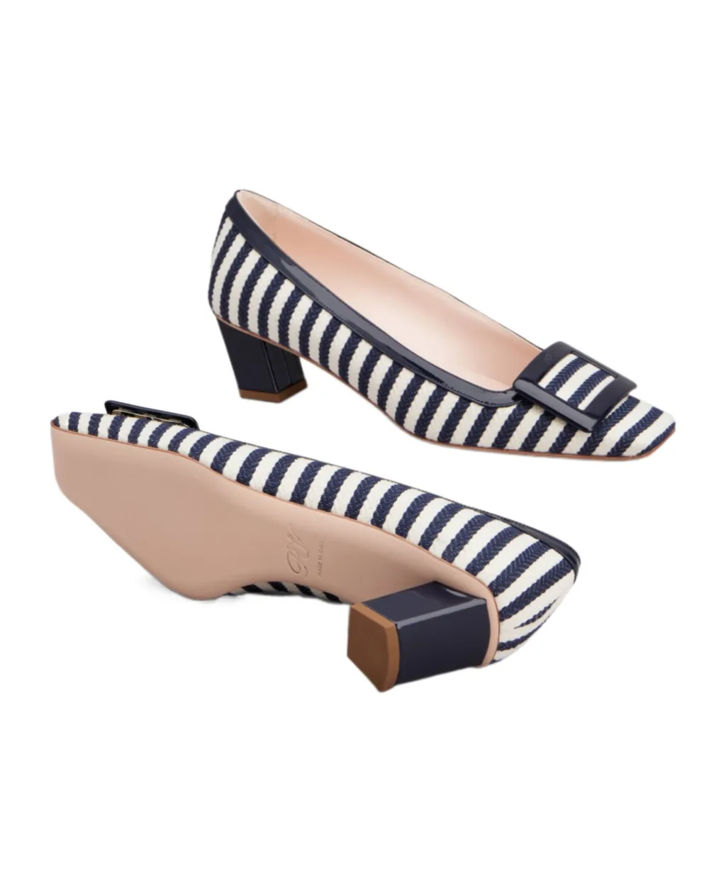 Belle Vivier Pumps In Canvas