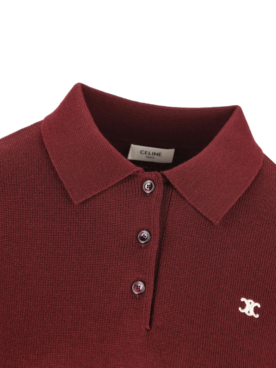Cropped Polo In Wool